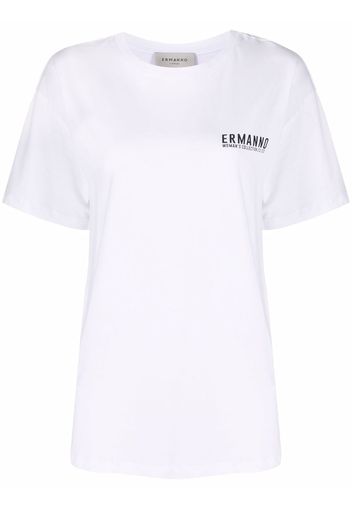 Ermanno Ermanno logo-print T-shirt - Bianco