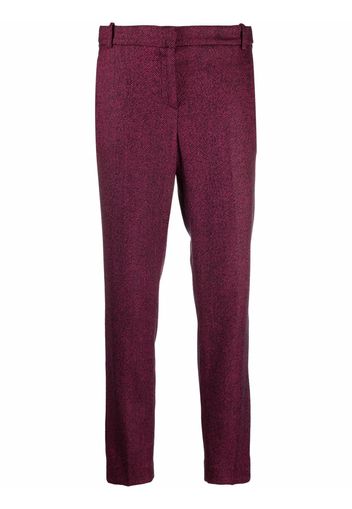 Ermanno Ermanno herringbone slim fit trousers - Rosa