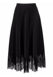 Ermanno Ermanno lace-trim maxi skirt - Nero