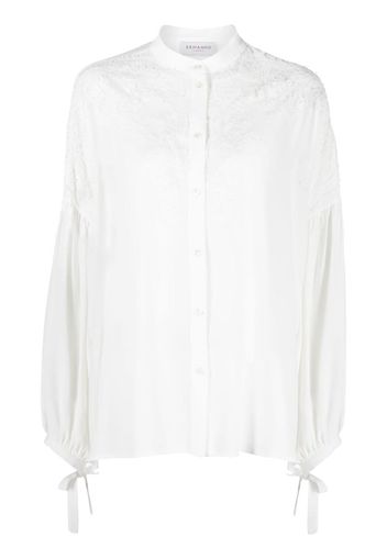 ERMANNO FIRENZE long-sleeve button-fastening blouse - Bianco