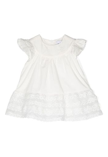 Ermanno Scervino Junior embroidered details casual dress - Bianco