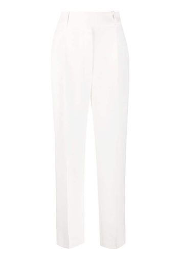 high-rise straight trousers