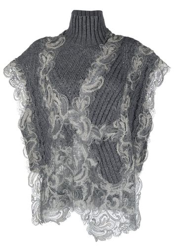 Ermanno Scervino Maglione con pizzo - Grigio