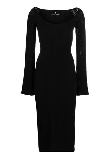 Ermanno Scervino boat neck knit dress - Nero