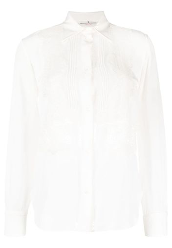 Ermanno Scervino embroidered long-sleeved shirt - Bianco