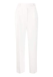 high-rise straight trousers