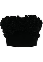 Ermanno Scervino rose-detail strapless corset top - Nero