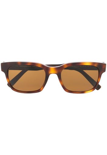 tortoiseshell square frame sunglasses