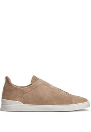 Ermenegildo Zegna Triple Stitch slip-on sneakers - Toni neutri