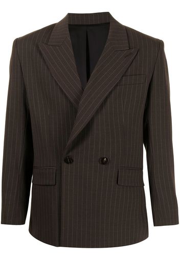 Ernest W. Baker Blazer doppiopetto gessato - Marrone