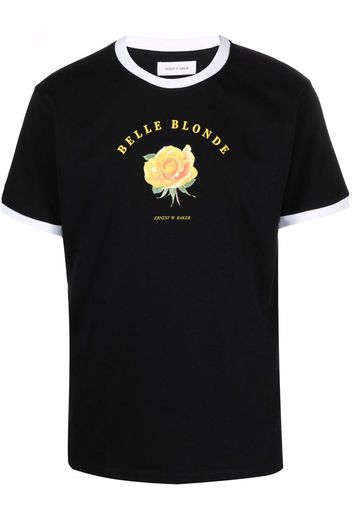 Ernest W. Baker belle blonde-print T-shirt - Nero