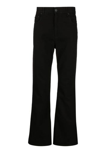 Ernest W. Baker flare-leg logo-patch jeans - Nero