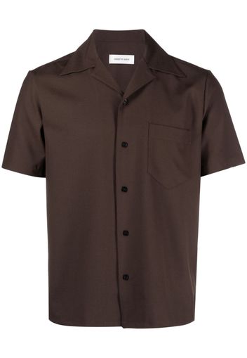 Ernest W. Baker patch-pocket short-sleeve shirt - Marrone