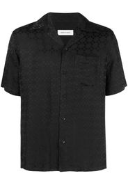 Ernest W. Baker jacquard-pattern short-sleeve shirt - Nero