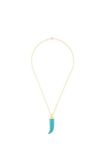 Eshvi stone pendant necklace - Blu