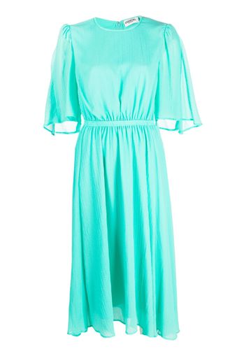 Essentiel Antwerp cape-effect sleeves midi dress - Verde