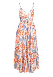 Essentiel Antwerp floral print V-neck maxidress - Blu