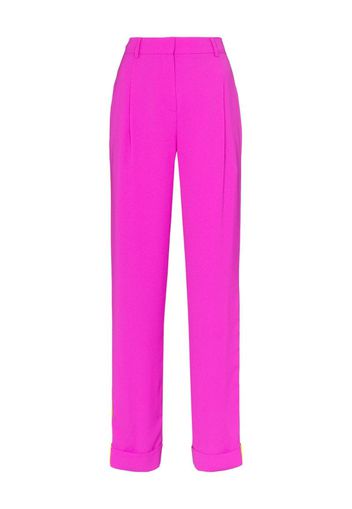 high-rise contrast stripe tailored trousers