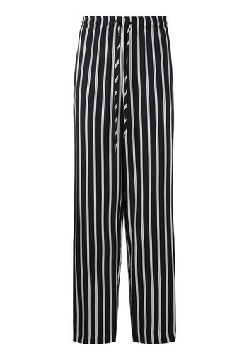 striped drawstring trousers