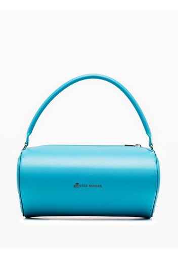 ESTER MANAS heart-motif embossed top-handle bag - Blu