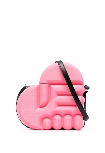 ESTER MANAS heart-motif cross-body bag - Rosa