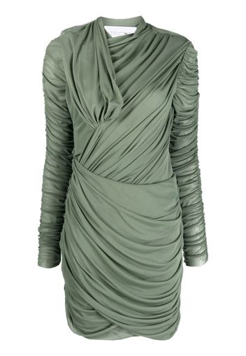 ESTER MANAS asymmetric draped dress - Verde