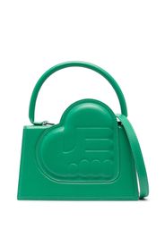 ESTER MANAS heart-motif leather tote bag - Verde