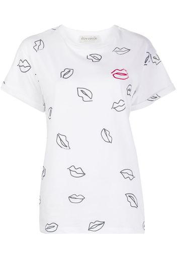 lips print T-shirt