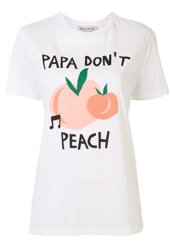 T-shirt con stampa Papa Don't Peach