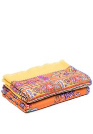 ETRO HOME floral-print knit blanket - Giallo