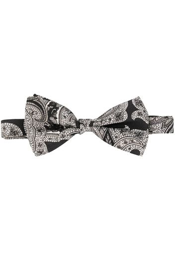 paisley-print silk bow tie