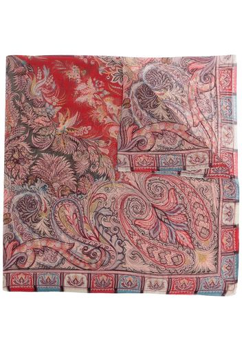 Etro paisley print silk scarf - Rosa