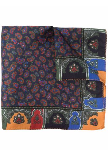 Etro all-over paisley print scarf - Blu