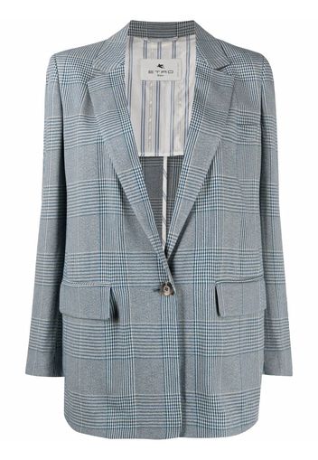 ETRO Prince of Wales check blazer - Blu