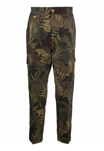 ETRO Jungle-print cargo trousers - Verde