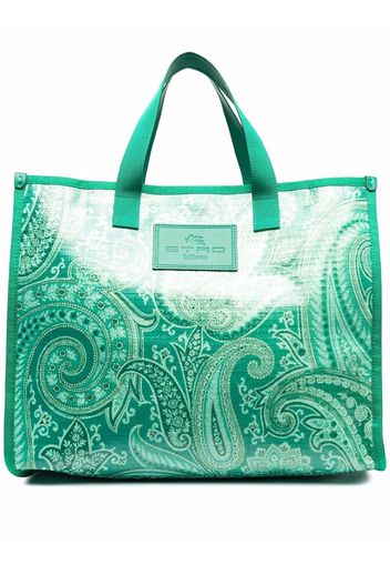 ETRO Borsa tote con stampa paisley - Verde