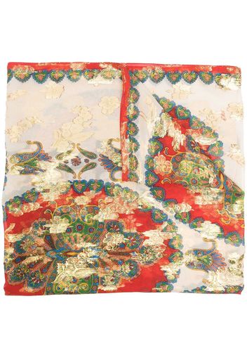 ETRO paisley-print silk scarf - Toni neutri