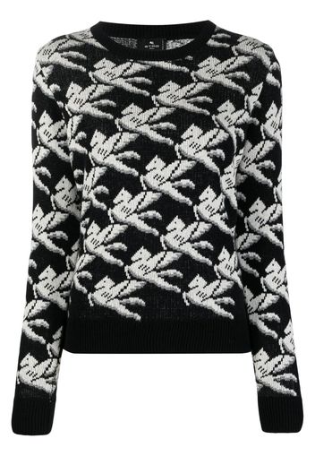 ETRO intarsia-knit motif jumper - Nero