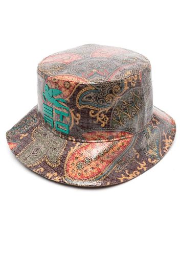 ETRO paisley-print coated bucket hat - Marrone