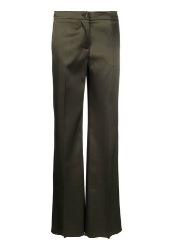 ETRO high-rise flared trousers - Verde