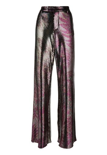 ETRO printed micro plates palazzo trousers - Rosa