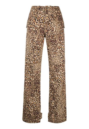 ETRO leopard-print cargo trousers - Toni neutri