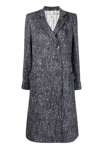 ETRO Cappotto Pegaso in tweed - Blu