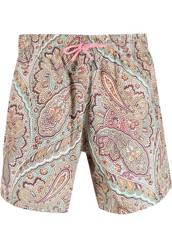 ETRO paisley swim shorts - Verde