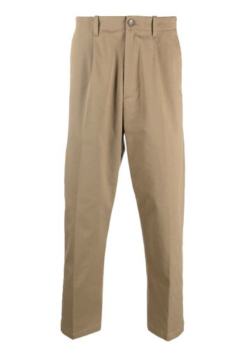 ETRO logo straight-leg trousers - Marrone