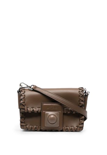 ETRO mini Crown Me leather bag - Marrone