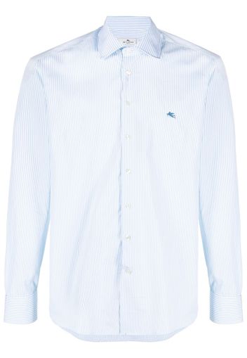 ETRO striped long-sleeve shirt - Blu
