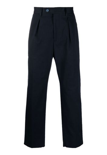 ETRO side-stripe straight-leg trousers - Blu