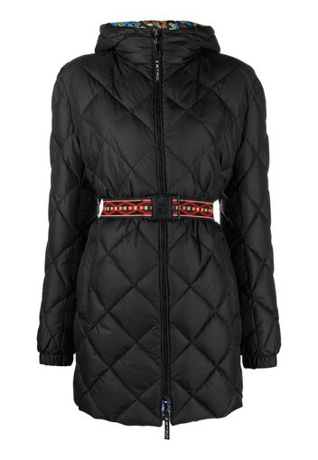 ETRO belted quilted coat - Nero