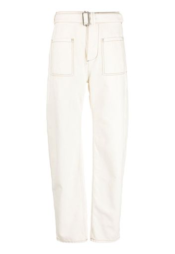 ETRO straight-leg cargo trousers - Bianco